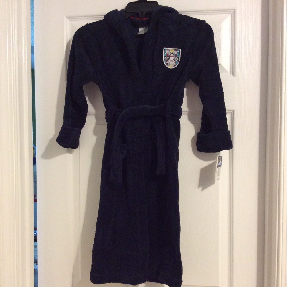 Boys Bath Rob Size 5T Blue